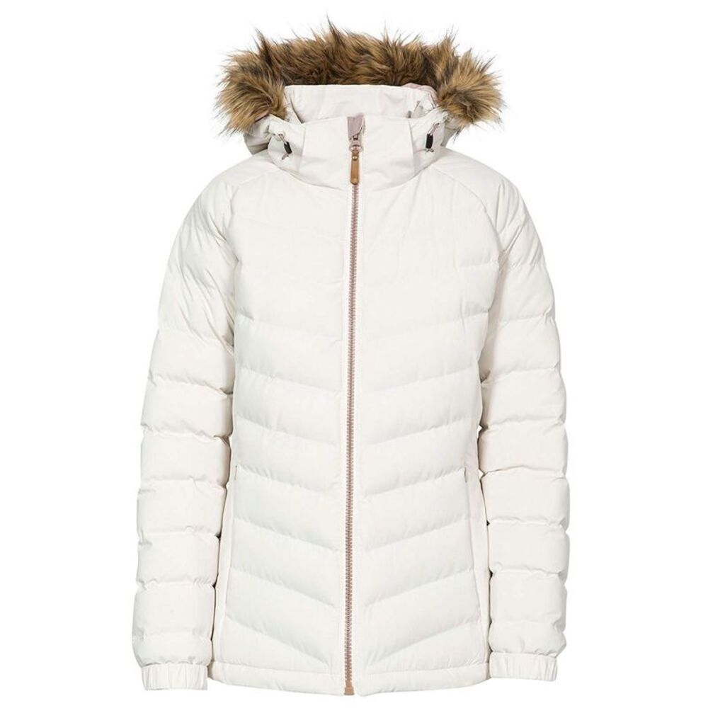 Trespass Womens/Ladies Nadina Waterproof Padded Jacket / Vanilla